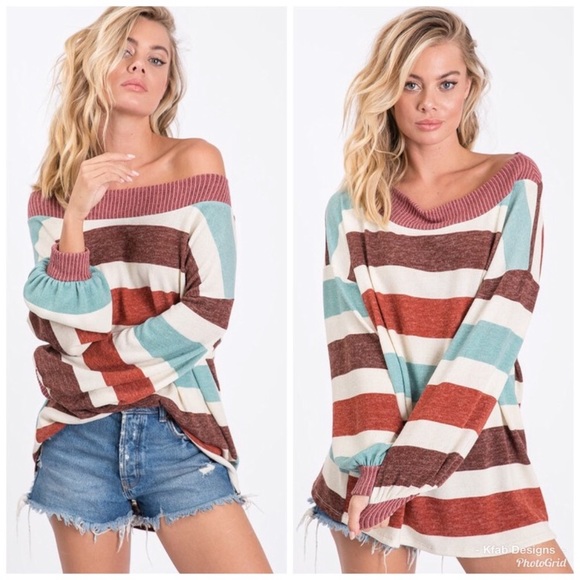 LIGHTWEIGHT STRIPED SWEATER - Picture 2 of 6